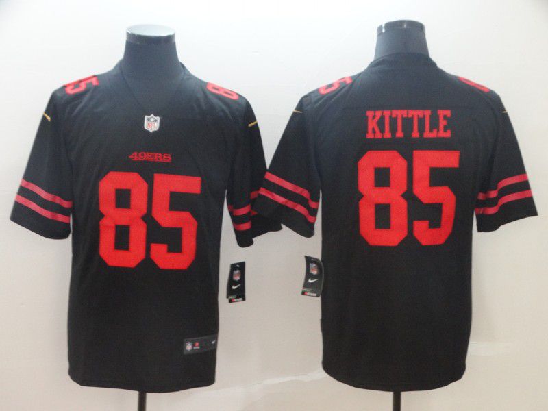 Men San Francisco 49ers #85 Kittle Black Nike Vapor Untouchable Limited Player NFL Jerseys->houston rockets->NBA Jersey